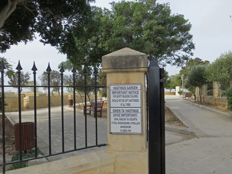 Hastings Garden in Valletta Malta